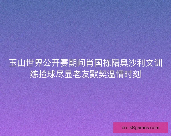 玉山世界公开赛期间肖国栋陪奥沙利文训练捡球尽显老友默契温情时刻